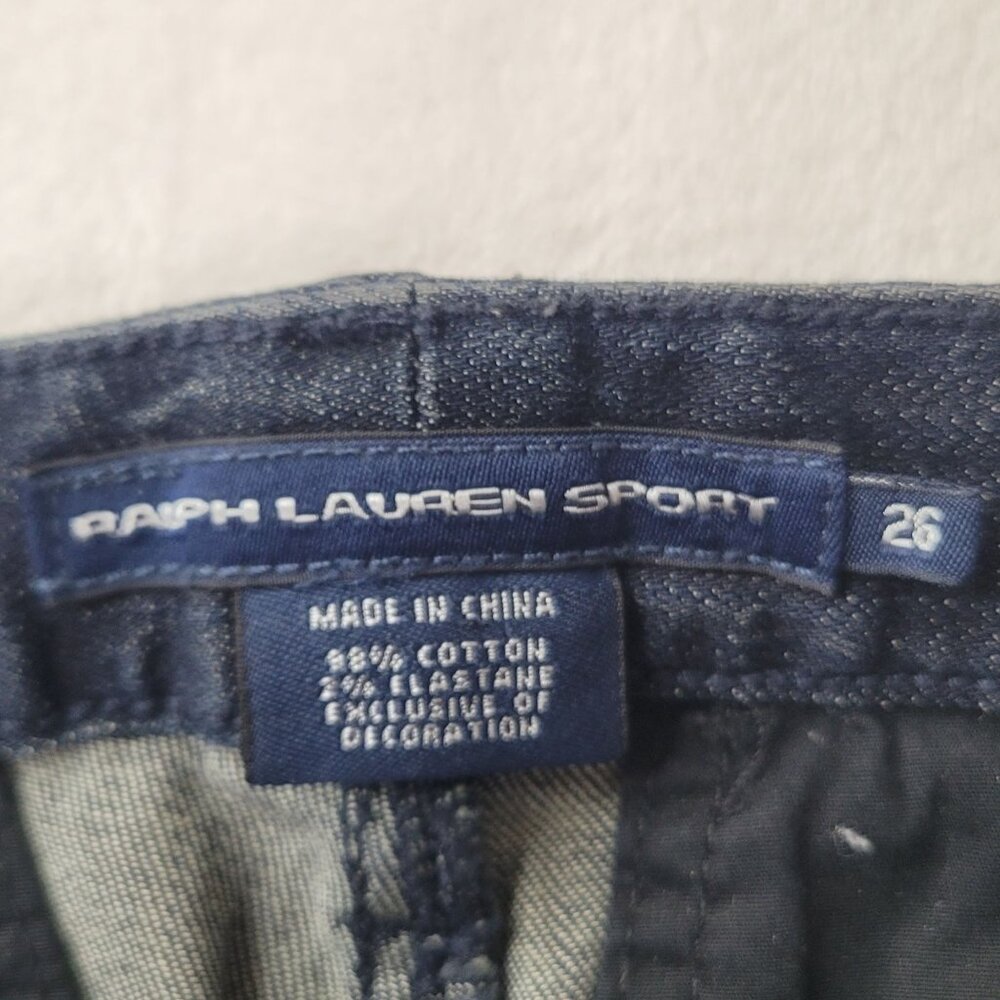 Ralph Lauren Sport Jodhpur Women's Equestrian Dark Wash Denim Jeans Size 26 - Picture 6 of 12